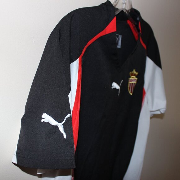 vintage no sponsor Puma #11 AS MONACO FC 2004-05 away shirt football jersey - Picture 9 of 10